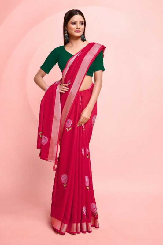 EMBROIDERY Saree