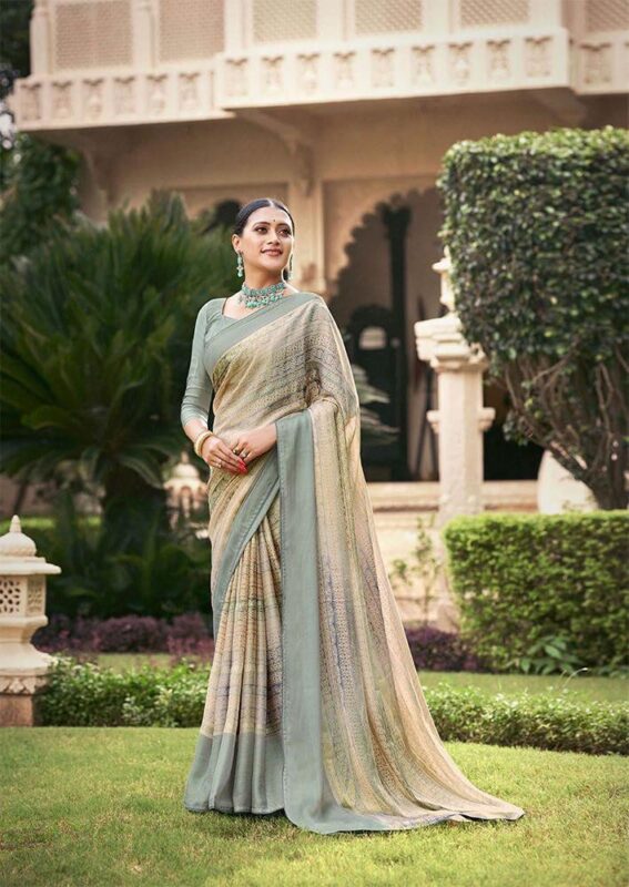 Moss Saree