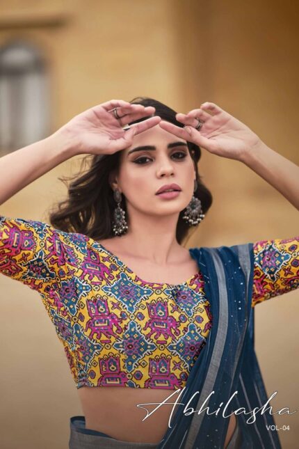 Thumbnail Georgette Leheriya saree