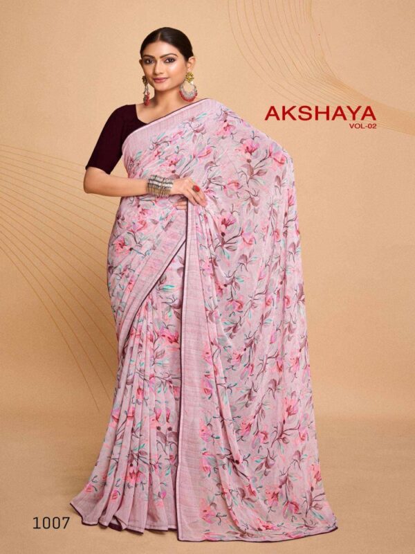 Mauve Weightless Printed saree