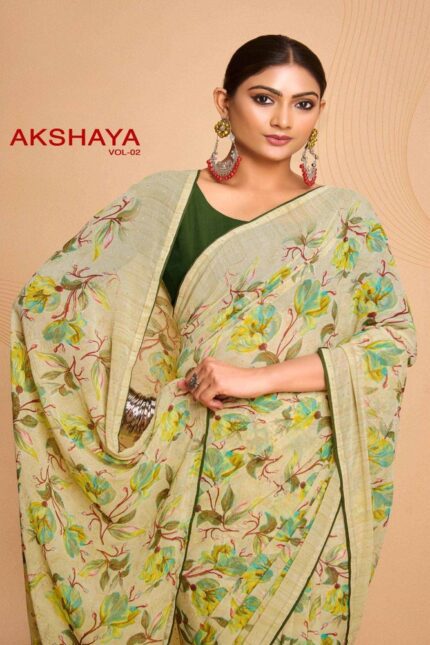 Thumbnail Weightless Printed saree