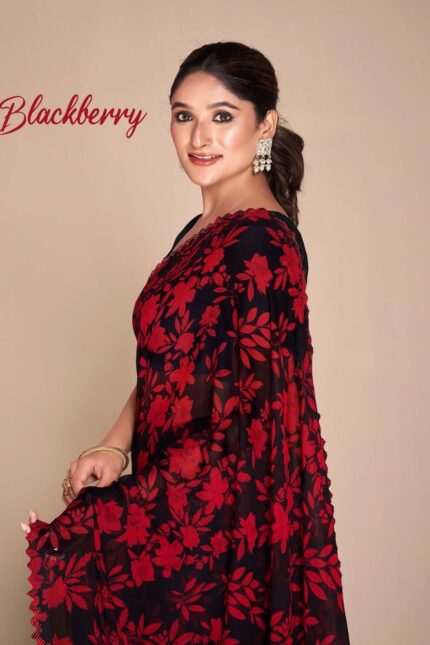 Thumbnail Georgette Printed saree