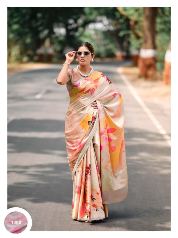 Fancy Pastel 02 Satin Fancy Printed saree