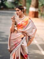 Fancy Pastel 02 Satin Fancy Printed saree