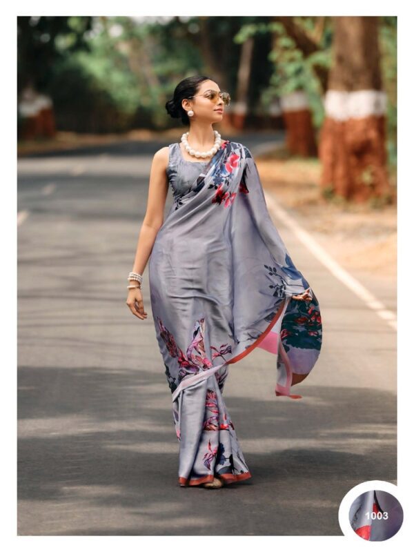 Fancy Pastel 03 Satin Fancy Printed saree