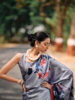 Fancy Pastel 03 Satin Fancy Printed saree