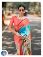 Fancy Pastel 04 Satin Fancy Printed saree