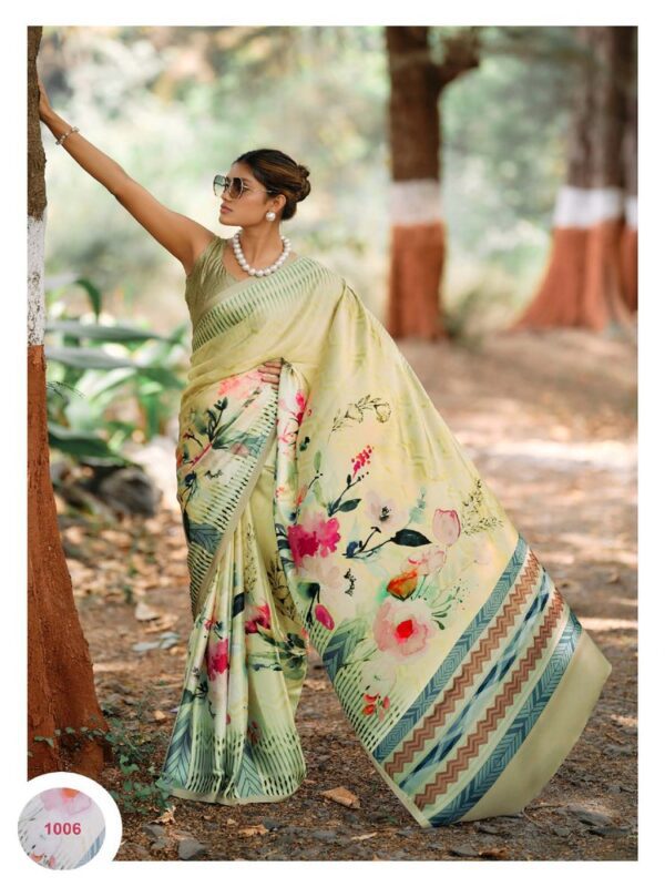 Fancy Pastel 06 Satin Fancy Printed saree