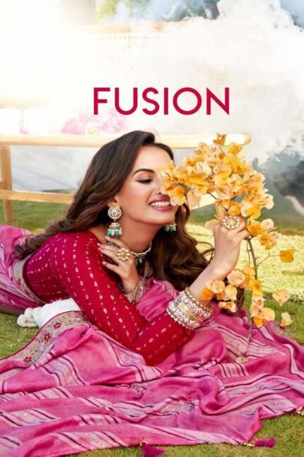 Hot Pink Soft Reshmi Cotton Leheriya saree