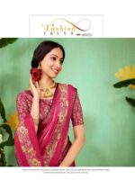 Hot Pink Soft Silk Leheriya saree
