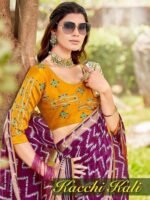 Thumbnail Moss Georgette Leheriya saree