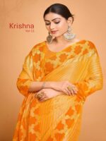 Thumbnail Chiffon Brasso Brasso Printed saree