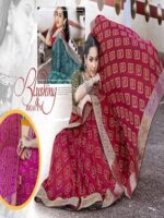 Image Soft Silk Jequard Bandhini saree