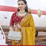 Thumbnail Soft Silk Jequard Bandhini saree