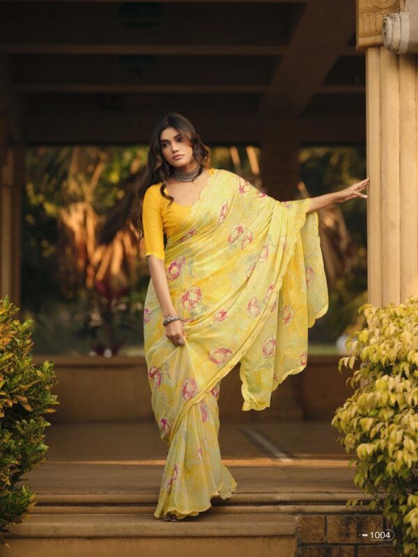 Jasmine Brasso Fancy Printed saree
