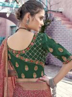 Gajjari Moss Georgette Bandhini saree