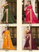 Catalogue 1 Moss Georgette Batik Bandhej saree