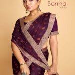 Thumbnail PC Moss Fancy Printed saree