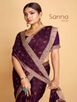 Thumbnail PC Moss Fancy Printed saree