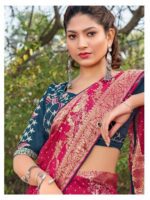 Rani Dola Silk Bandhini saree