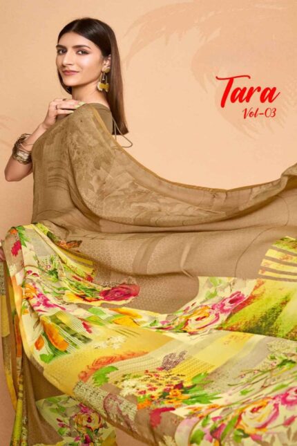 Thumbnail Weightless Fancy Printed saree