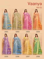 Catalogue Crystal Dobby Printed saree