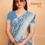 Thumbnail Crystal Dobby Printed saree
