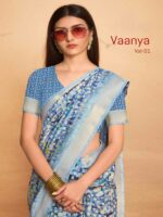 Thumbnail Crystal Dobby Printed saree