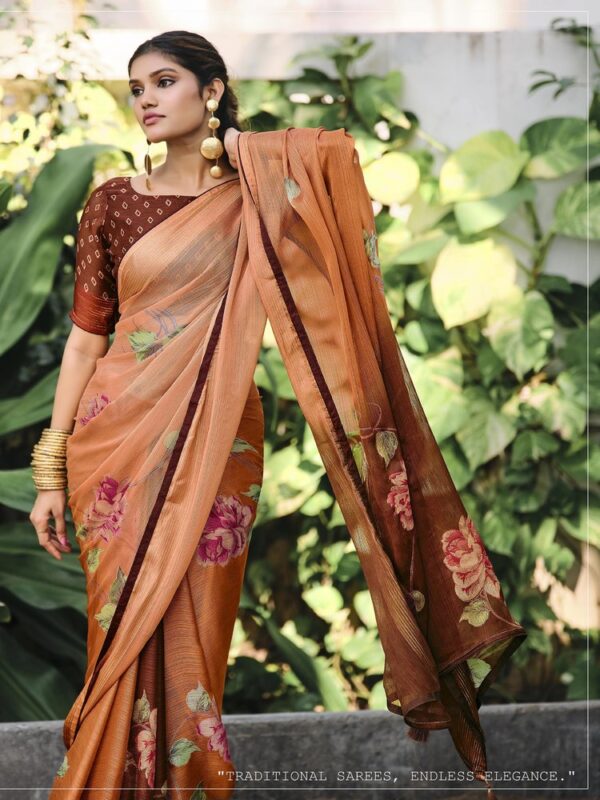Jasmine Soft Silk Fancy Printed saree