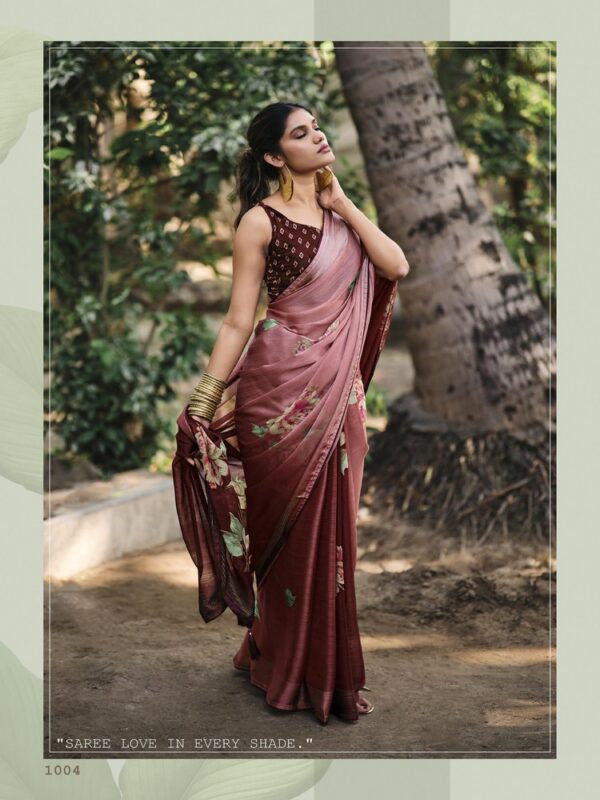 Orchid Soft Silk Fancy Printed saree