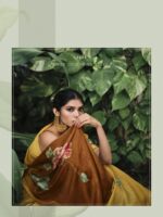 Pastel Yellow Soft Silk Fancy Printed saree