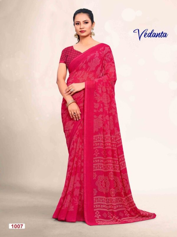 Rani Georgette Printed saree