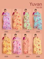 Catalogue Georgette Fancy Printed saree
